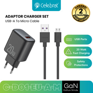 Charger Set (EU) USB-A With (A to M) 20W Cable