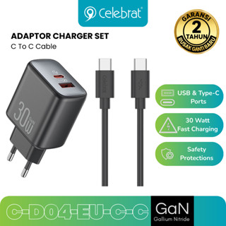 Charger Set (EU) A+C Port With (C to C) 30W Cable