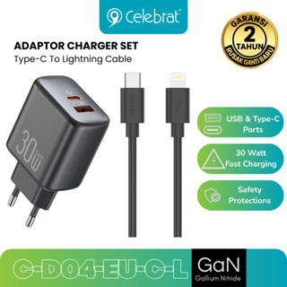 Charger Set (EU) A+C Port With (C to L) 30W Cable