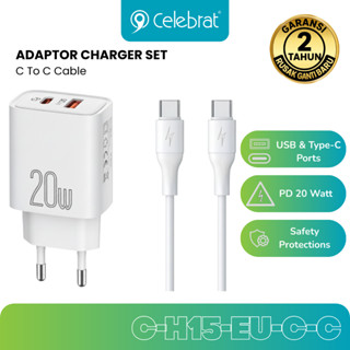 Charger Set (EU) A+C Port With (C to C) 20W Cable