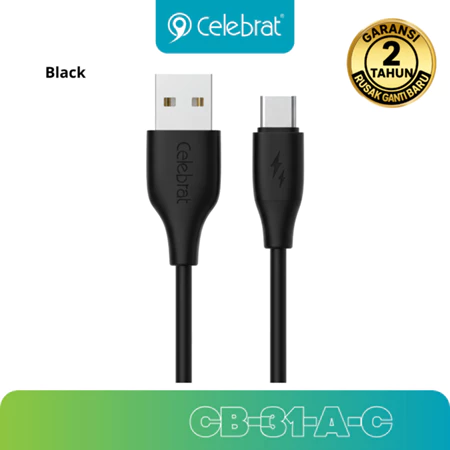 Cable Charging PVC 3A USB-A to Type-C 1M