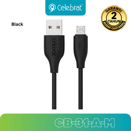 Cable Charging PVC 2.1A USB-A to Micro 1M