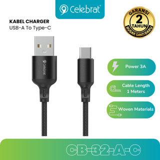Cable Charging Woven 3A USB-A to Type-C 1M