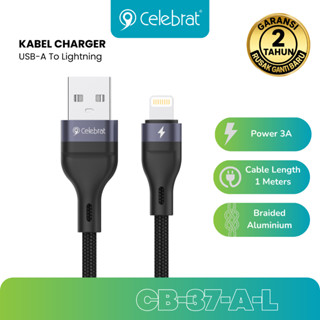 Cable Charging Braided 3A USB-A to L 1M