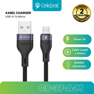 Cable Charging Braided 3A USB-A to M 1M