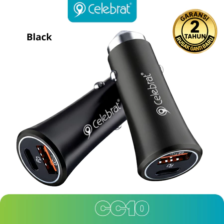 Car Charger 38W Dual Port USB-A+C