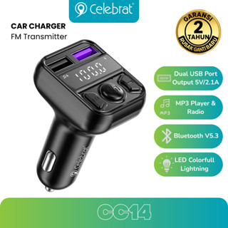 Car FM Transmitter 2.1A Dual USB-A