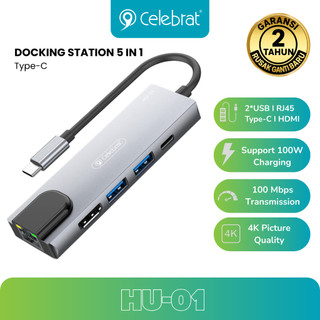 Docking Station 5-in-1 Type-C Plug Hub